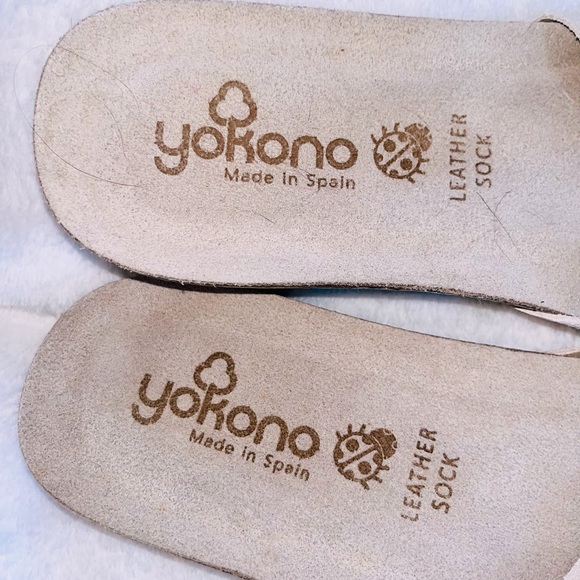 Yokono Cream Leather Slide Sandals sz 9 - Picture 4 of 9